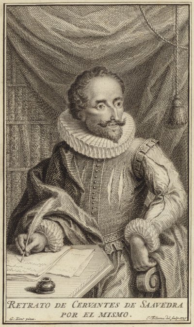 Ritratto di Miguel de Cervantes da English School