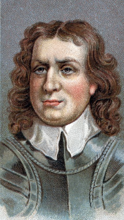 Ritratto di Oliver Cromwell (1599-1658). Militare e politico inglese - Oliver Cromwell (1599-1658) - Dalla serie 