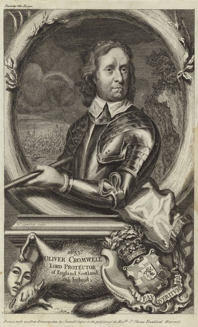 Ritratto di Oliver Cromwell da English School