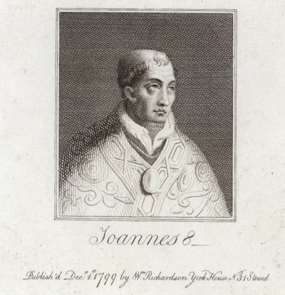 Ritratto di Papa Giovanni VIII da English School