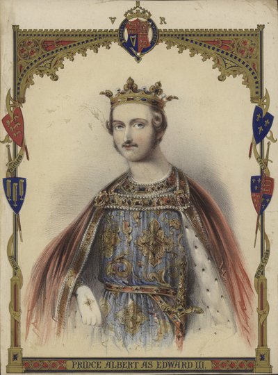 Ritratto del Principe Alberto come Re Edoardo III da English School