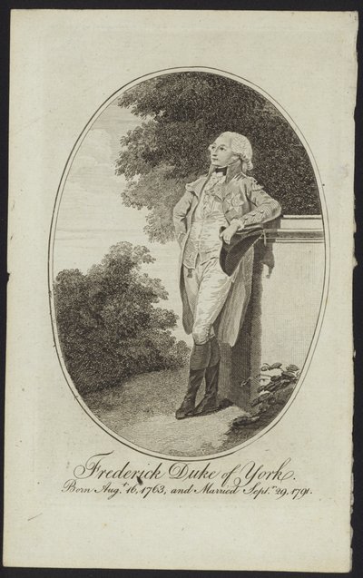 Ritratto di Federico, Duca di York e Albany da English School