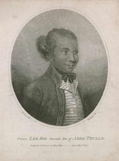 Ritratto del Principe Lee Boo di Palau da English School