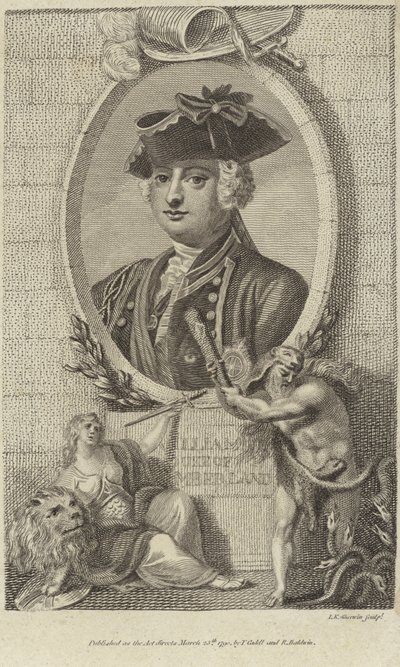 Ritratto di William, Duca di Cumberland da English School