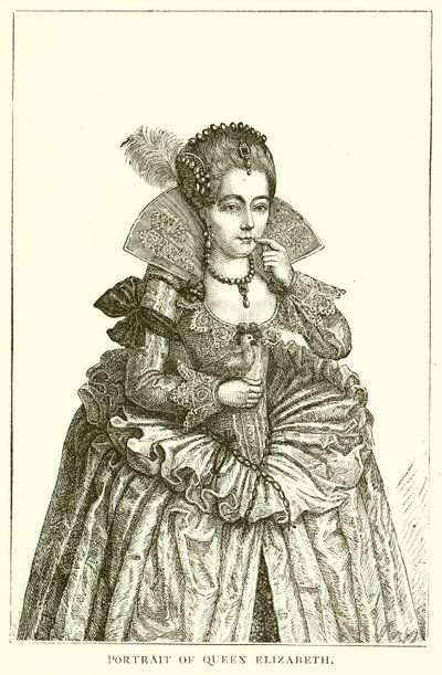 Ritratto della Regina Elisabetta da English School