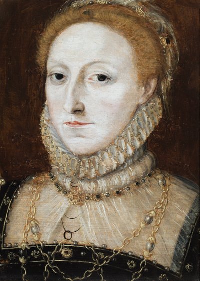 Ritratto della regina Elisabetta I (olio su tavola) da English School