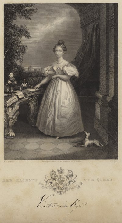 Ritratto della Regina Vittoria da English School