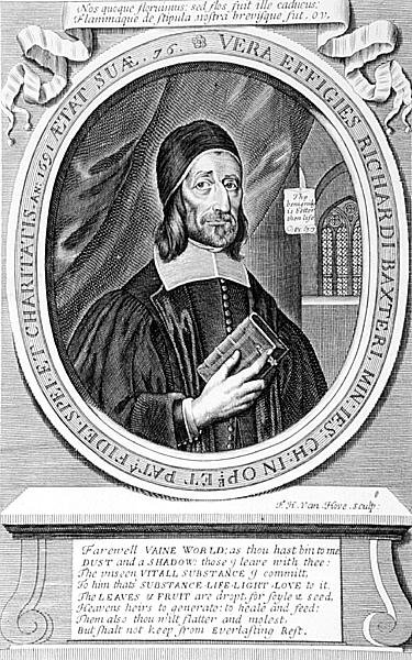 Ritratto di Richard Baxter (1615-91) inciso da Frederick Hendrick van Hove (1628-98) da English School