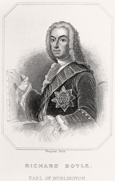Ritratto di Richard Boyle, Conte di Burlington, 1835 da English School