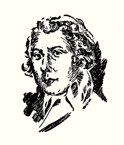 Ritratto di Richard Brinsley Sheridan da English School