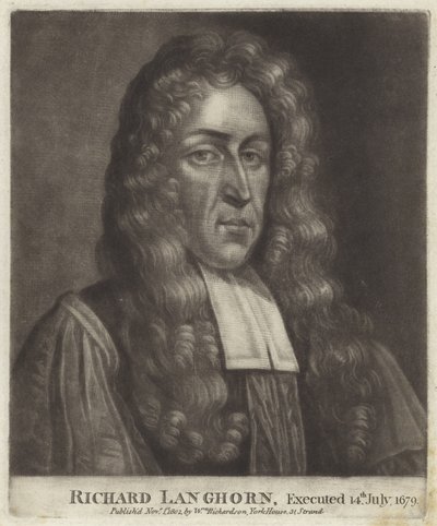 Ritratto di Richard Langhorne da English School