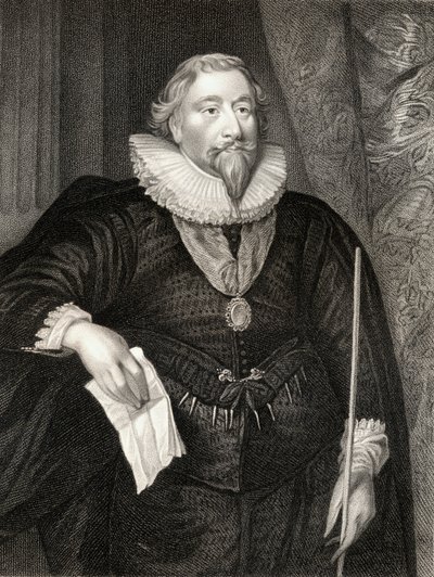 Ritratto di Richard Weston, da Lodges British Portraits, 1823 da English School