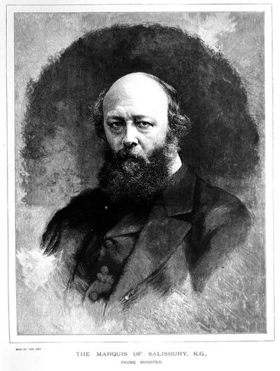 Ritratto di Robert Arthur Talbot Gascoyne Cecil (1830-1903) Marchese di Salisbury e Primo Ministro, da una serie che raffigura 