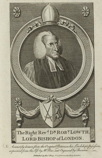 Ritratto di Robert Lowth da English School