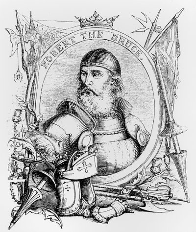 Ritratto di Roberto I di Scozia (1274-1329) da English School
