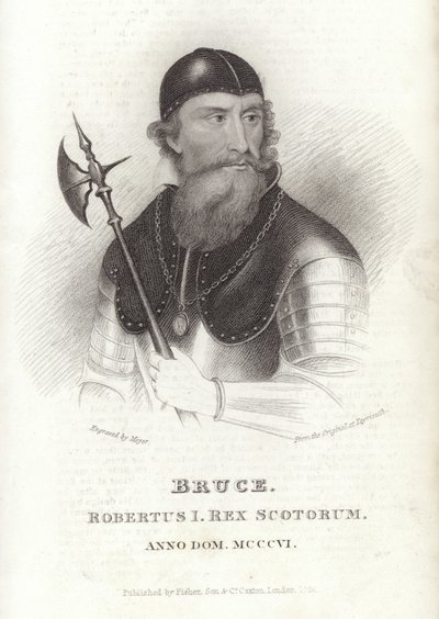 Ritratto di Roberto I di Scozia da English School