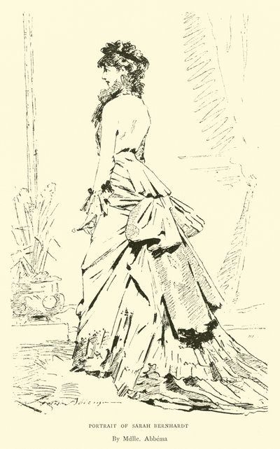 Ritratto di Sarah Bernhardt da English School