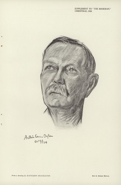 Ritratto di Sir Arthur Conan Doyle da English School