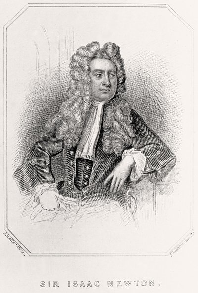 Ritratto di Sir Isaac Newton da English School