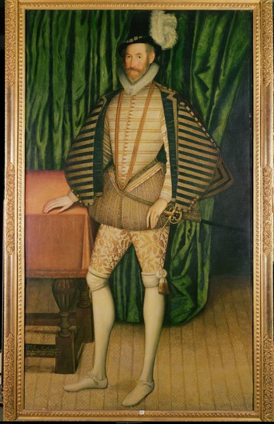 Ritratto di Sir Jerome Bowes (m.1616), ambasciatore presso lo Zar di Russia, 1583 da English School