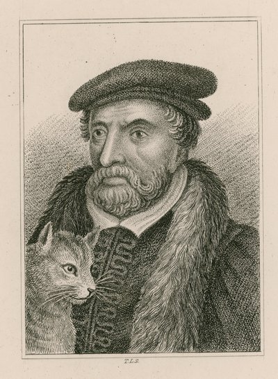 Ritratto di Sir Richard Whittington e gatto, altrimenti Dick Whittington, sindaco di Londra da English School