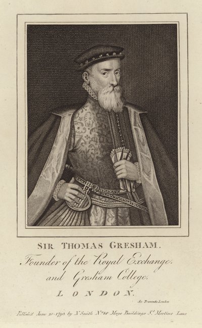 Ritratto di Sir Thomas Gresham da English School