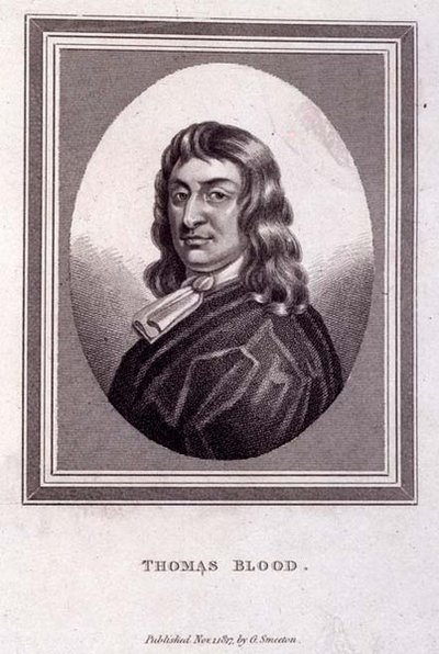 Ritratto di Thomas Blood (c.1618-80), pub. da G. Smeeton da English School