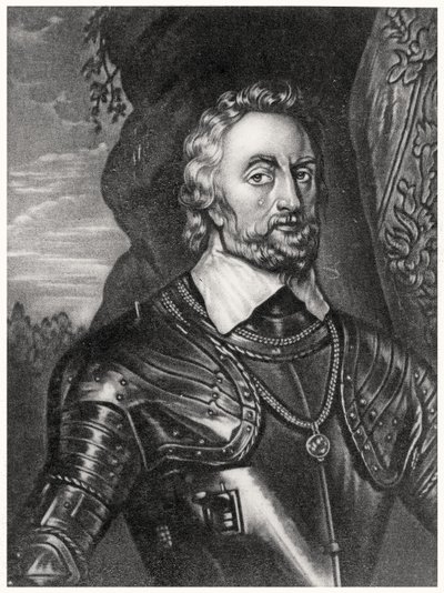 Ritratto di Thomas Howard, Conte di Arundel (1585-1646) inciso da Richard Earlom (1743-1822) e Charles Turner (c.1773-1857) da Illustrious Characters in British History (mezzotinto) da English School
