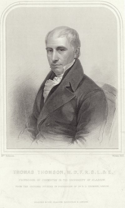 Ritratto di Thomas Thomson da English School