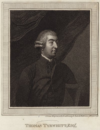 Ritratto di Thomas Tyrwhitt da English School