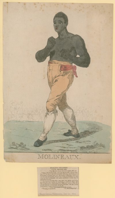 Ritratto di Tom Molineaux da English School