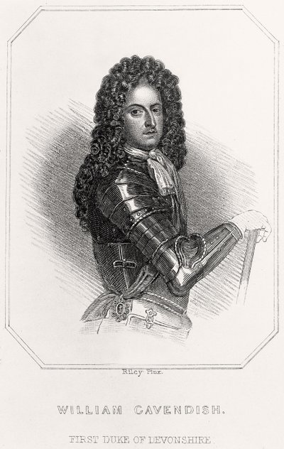 Ritratto di William Cavendish, 1° Duca di Devonshire da English School