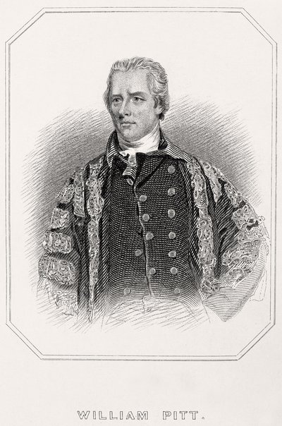 Ritratto di William Pitt, 1835 da English School