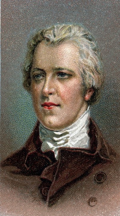 Ritratto di William Pitt il Giovane (1759-1806) - Dalla serie Leaders of Men - Cromolitografia - Scuola Inglese, XX secolo da English School