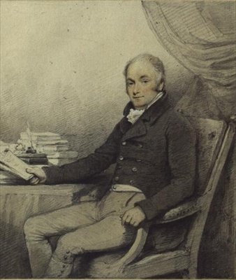 Ritratto di William Ralph Cartwright (1771-1847), MP, di Aynhoe Park, Northamptonshire da English School