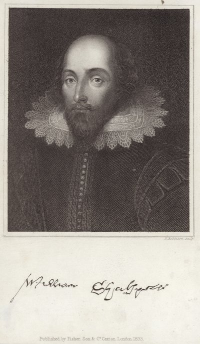 Ritratto di William Shakespeare da English School