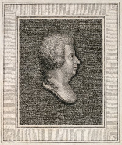 Ritratto di Wolfgang Amadeus Mozart, pubblicato nel 1814 da English School