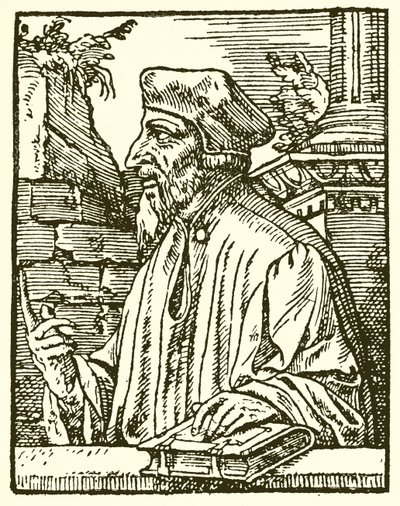 Ritratto di Wycliffe da English School