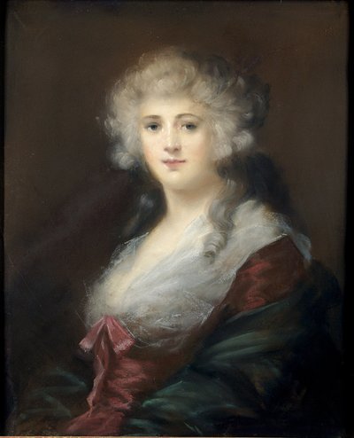 Ritratto di una signora, ritenuta Georgiana Spencer (1757-1806) Duchessa di Devonshire da English School