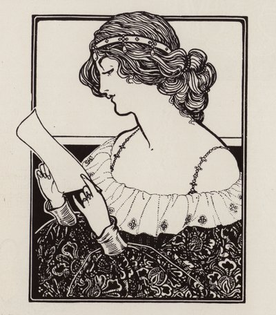 Ritratto di una donna che legge una lettera da English School
