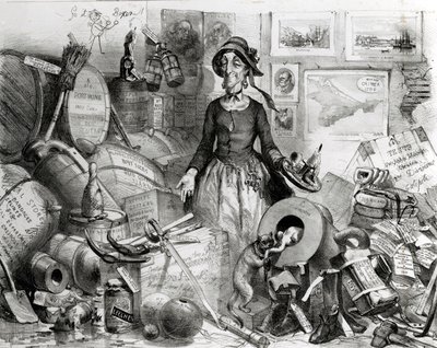 Ritratto della celebre Mis(s)-Management rispettosamente dedicato ai suoi ammiratori, 1855 da English School