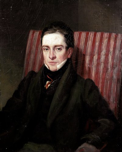 Ritratto del poeta inglese Thomas Hood (1799-1845). Dipinto della scuola inglese del XIX secolo. Londra, National Portrait Gallery da English School
