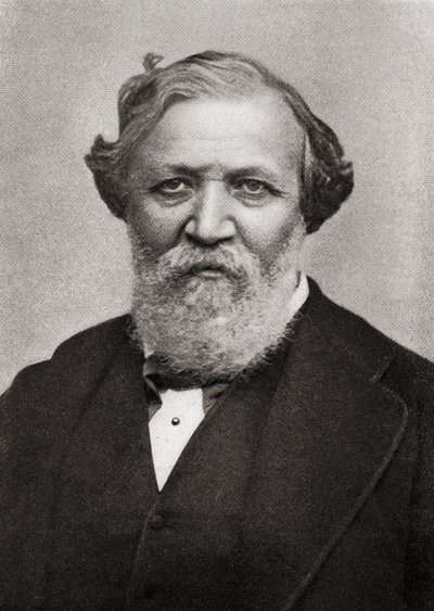 Ritratto del poeta inglese Robert Browning (1812-89) da English School