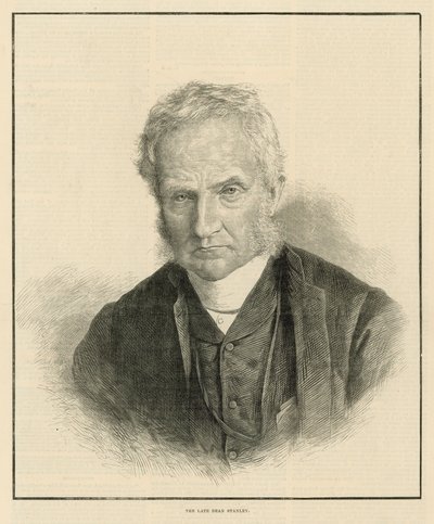 Ritratto del defunto Dean Stanley da English School