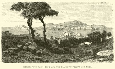 Pozzuoli, con Capo Miseno e le isole di Procida e Ischia da English School