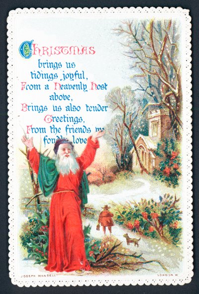 Predicatore fuori dalla chiesa, biglietto di Natale da English School