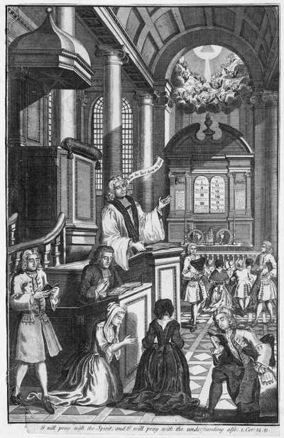 Predicazione in chiesa non identificata da English School