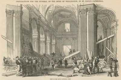 Preparativi per il funerale del Duca di Wellington da English School