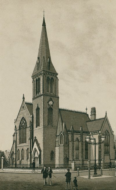 Chiesa presbiteriana di Ipswich (litografia) da English School