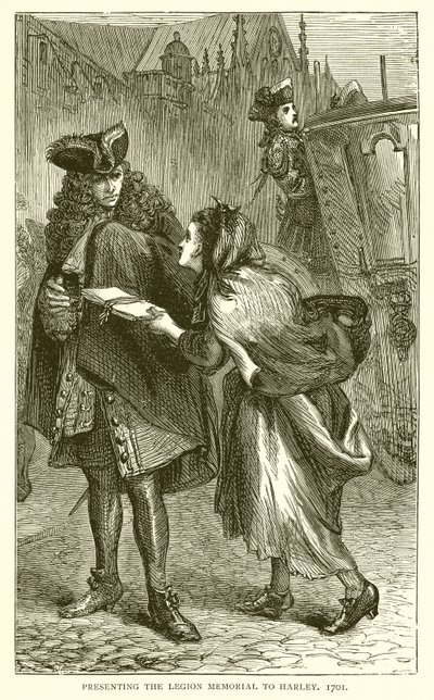 Presentazione del Memoriale della Legione a Harley, 1701 da English School